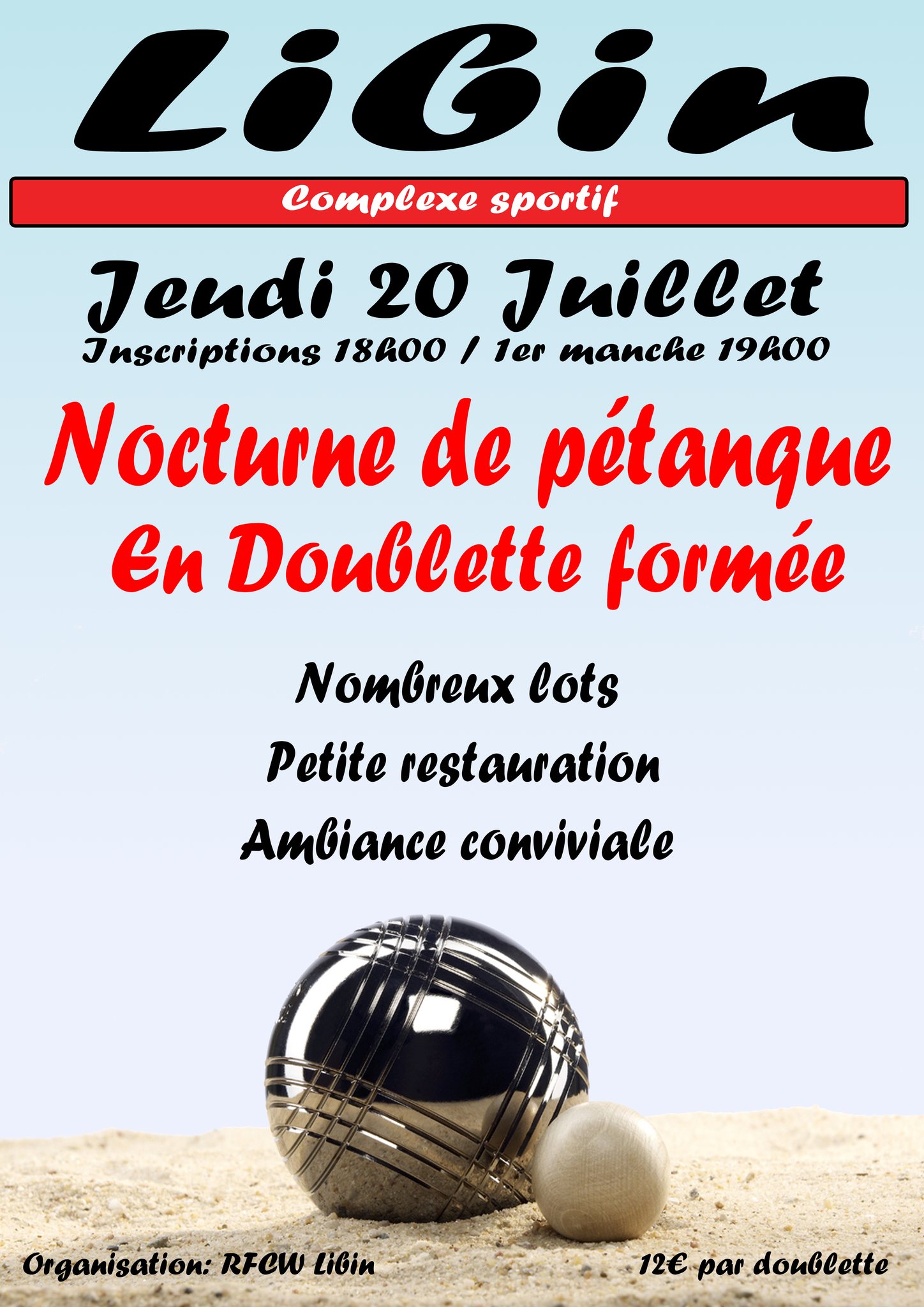 Nocturne de pétanque Libin