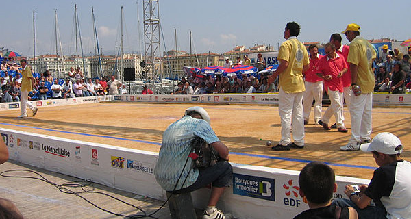 Halve finale van de Mondial la Marseillaise à Petanque in 2006.